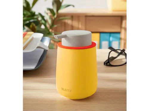 Dispenser Leitz Cosy voor handzeep 300 ml geel