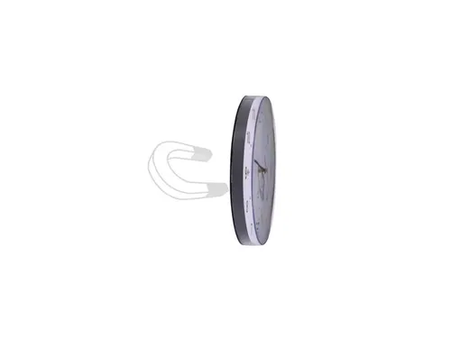 Classic magnetische wandklok met een diameter van 25 cm.