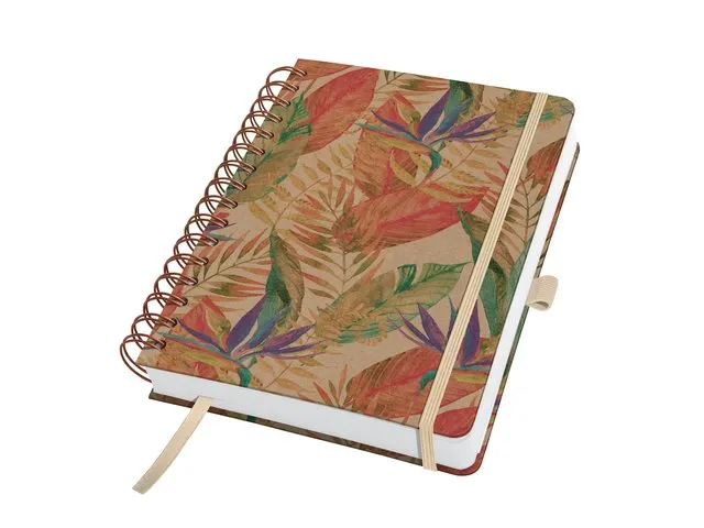 Carnet Jolie Pure Spiral A5 kraft Pure Paradise Red, couverture rigide