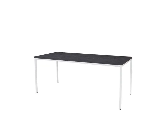 Domino Basic Tafel Vaste Hoogte 180x80 houtprint schaduw wit 4-poots