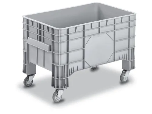 Maxi-Container 220 liter 670x640x1020mm Pe Gesloten Grijs