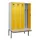 locker met bank,voor scheiding van kleding,HxBxD 2120x1200x815mm,4vak