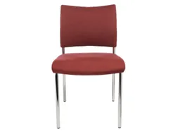 Bezoekersstoel Stof Bordeauxrood Zitting 430x480x450mm