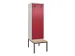 locker met bank,voor scheiding van kleding,HxBxD 2120x600x815mm,2vak