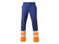 Havep 8397 werkbroek, blauw/oranje, maat 50, per stuk