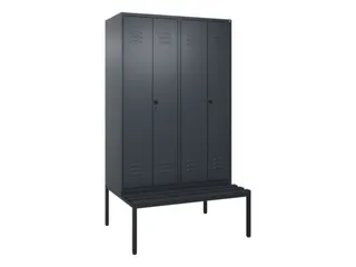 locker voor scheiding van kleding,HxBxD 2120x1200x815mm,4vak - 1