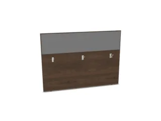 baliepaneel bureau aanbouw achter NV bruin hickory BN8078-grijs 1600mm - 1