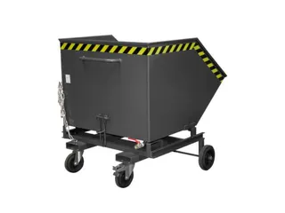 Kiepwagen voor spaanders,HxLxB 1290x1420x1340mm,1m³,draagverm. 300kg - 1