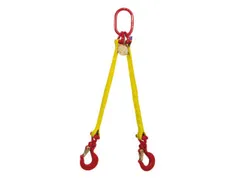 Hijsstroppen 2-Sprong Draagvermogen 0-45° 4 2T Nuttige L 1M Geel