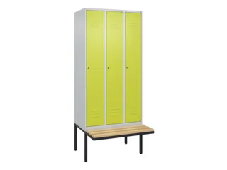 locker voor scheiding van kleding,HxBxD 2120x900x815mm,3vak - 1