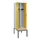 locker met bank,voor scheiding van kleding,HxBxD 2120x600x815mm,2vak