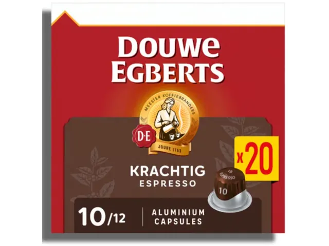 Espresso krachtig koffiecapsules, pak van 20 stuks