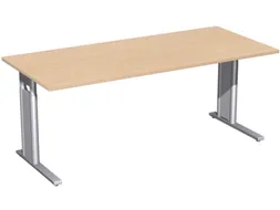 Bureau C-Poot HxBxD 680-800x1800x800mm Decor Beuken
