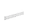 rail latéral à plaques perforées,HxlxP 76,2x650x13mm,acier,RAL7035