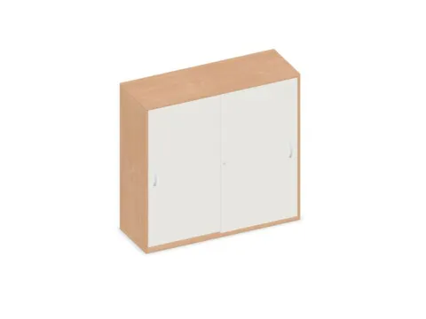 schuifdeurkast,HxBxD 1150x1200x430mm,decor romp beuken,decor front wit