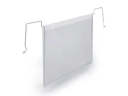 Hoes met ophangbeugel met flap A4 liggend formaat PP Transparant