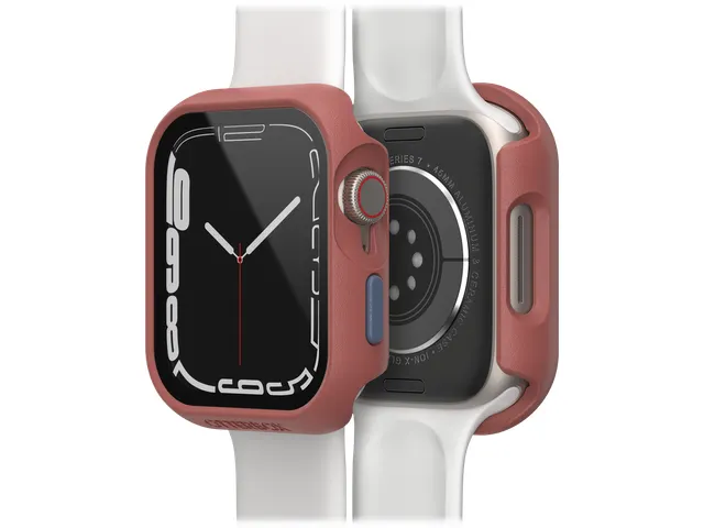 Case Eclipse Apple Watch Series 9/8/7 45mm steen rood screenprotector
