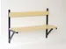 banc mural,HxLxP 710x1015x360mm,bois,structure acier RAL7016