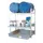 Aftapstelling 1410x1250x1620mm V. 2x200l Vaten M. Bak 220l Rooster