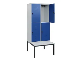 Dubbeldekse dekenkist,HxBxD 1950x800x815mm,2x2vak.,vak B 400mm - 2