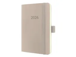 Weekagenda Conceptum A6 2026 (NL/FR/EN/DU) taupe Softcover