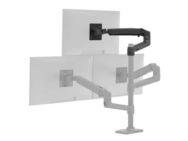 Monitorarm Duo Lx Dual Stacking 2 schermen 40 Inch Zwart