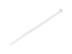 25cm Herbruikbare Kabelbinders wit nylon 100 stuks