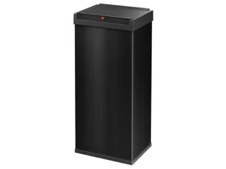 afvalbak,52l,HxBxD 763x339x260mm,romp staal zwart - 2