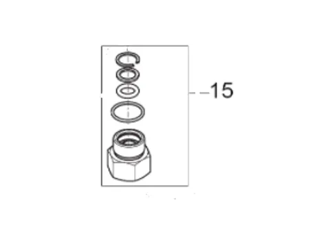 MALE STUD F.NON-RET.VALVE 1/2inch-M 22X1-K 101118230
