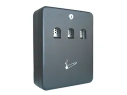 Wandasbak staal 24x30x9cm 3L met 2 sleutels