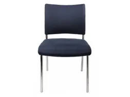 Bezoekersstoel Stof Donkerblauw Zitting 430x480x450mm