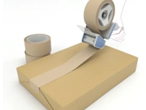 Verpakkingstape Papier 50mmx50mtr 33µm bruin