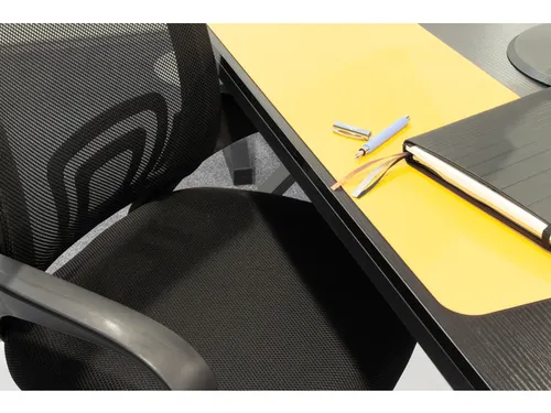 Bureaustoel Linea Felluca zwart/zwart met armleuning