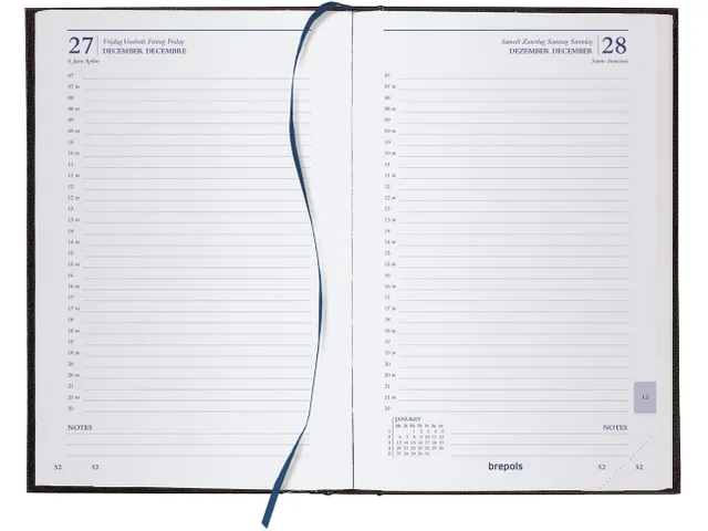 agenda Saturnus Lima, noir, 2026