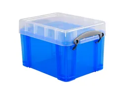 Opbergbox Really Useful 3 liter 245x180x160mm transparant blauw