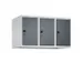 opzetkast,v. locker,3vak.,vak B 300mm,HxBxD 500x900x500mm,draaigrendel