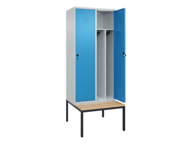 locker voor scheiding van kleding,HxBxD 2120x800x815mm,2vak