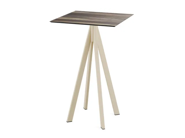 statafel,HxBxD 1090x700x700mm,rechthoekig,4voeten zandkleuren