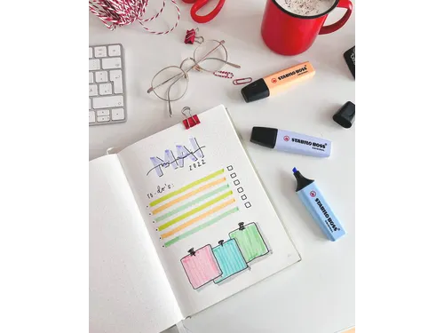 Markeerstift STABILO Boss Original 70 48 stuks assorti pastel