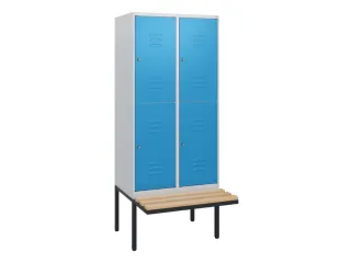 Dubbeldekse dekenkist,HxBxD 1950x800x815mm,2x2vak.,vak B 400mm - 1