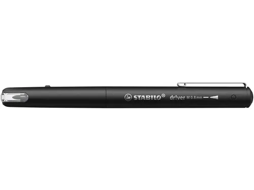 Fineliner STABILO dr!ver medium punt 0.8 mm Zwart
