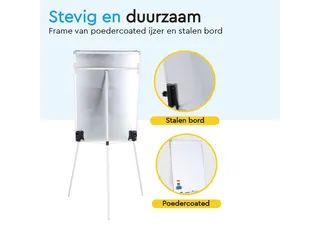 BRASQ Flipover Basic 70x100cm Magnetisch Aluminum met accessoires - 10