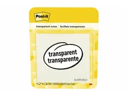 Memoblok Post-it 3M 73x73mm Transparant