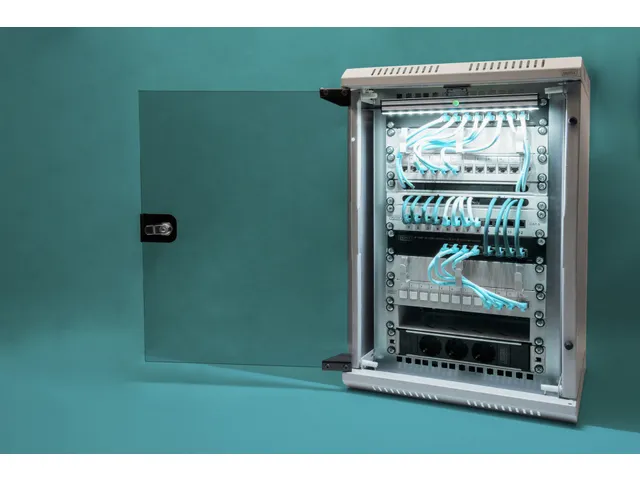 Combi-wandmontagekast 254 mm (10 inch) en 482,6 (19 inch) mm