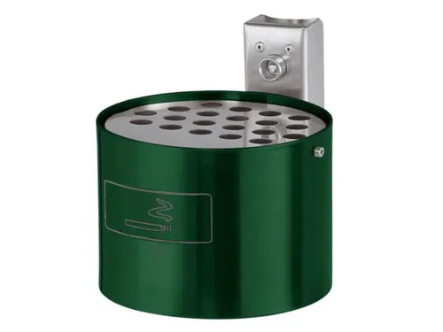 Asbak Rond 4 liter 135x200mm Binnen/Buitengebruik Mosgroen