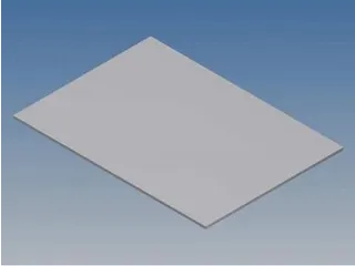 OUTLET Aluminium Paneel Voor Pro 96 - Zilver - 265 X 156 X 1.5 Mm - 1