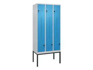 Z-garderobekast,HxBxD 2120x900x500mm,vak B 150/300mm,draaigrendel - 1
