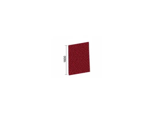 geluidabsorberende scheidingswand,HxBxD 1600x1200x41mm,wand stof,rood