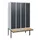 locker met bank,HxBxD 1950x1200x815mm,4vak,vak B 300mm,draaigrendel