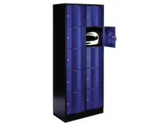 lockerkast,HxBxD 1950x770x640mm,2x5vakken,romp RAL7035,front RAL5010